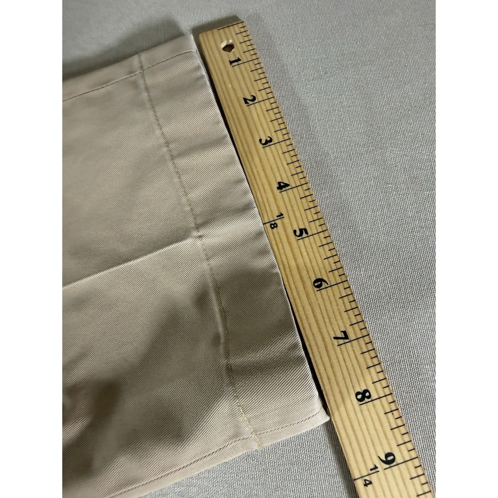 Brooks Brothers Advantage Chino Pants Size 38x32 Tan Clark Fit 100% Cotton - Picture 10 of 15